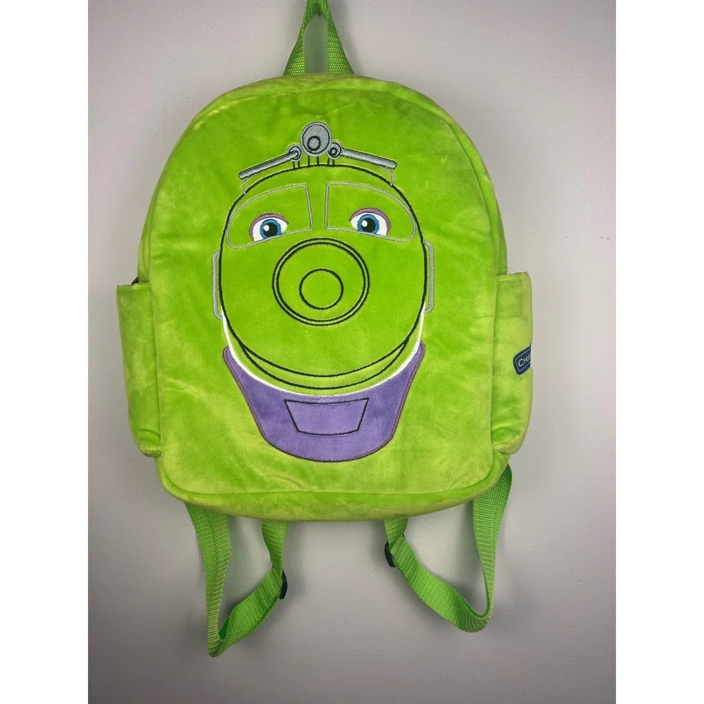 Chuggington Koko Train Plush Backpack Kids Toddler Lime Green Childrens